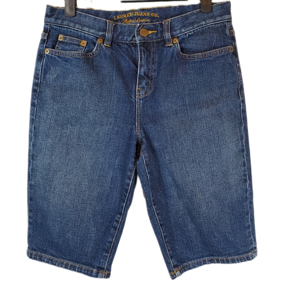 Ralph Lauren Shorts Ralph Lauren Blue Bermuda Denim Jean Shorts Size 2p Womens Poshmark